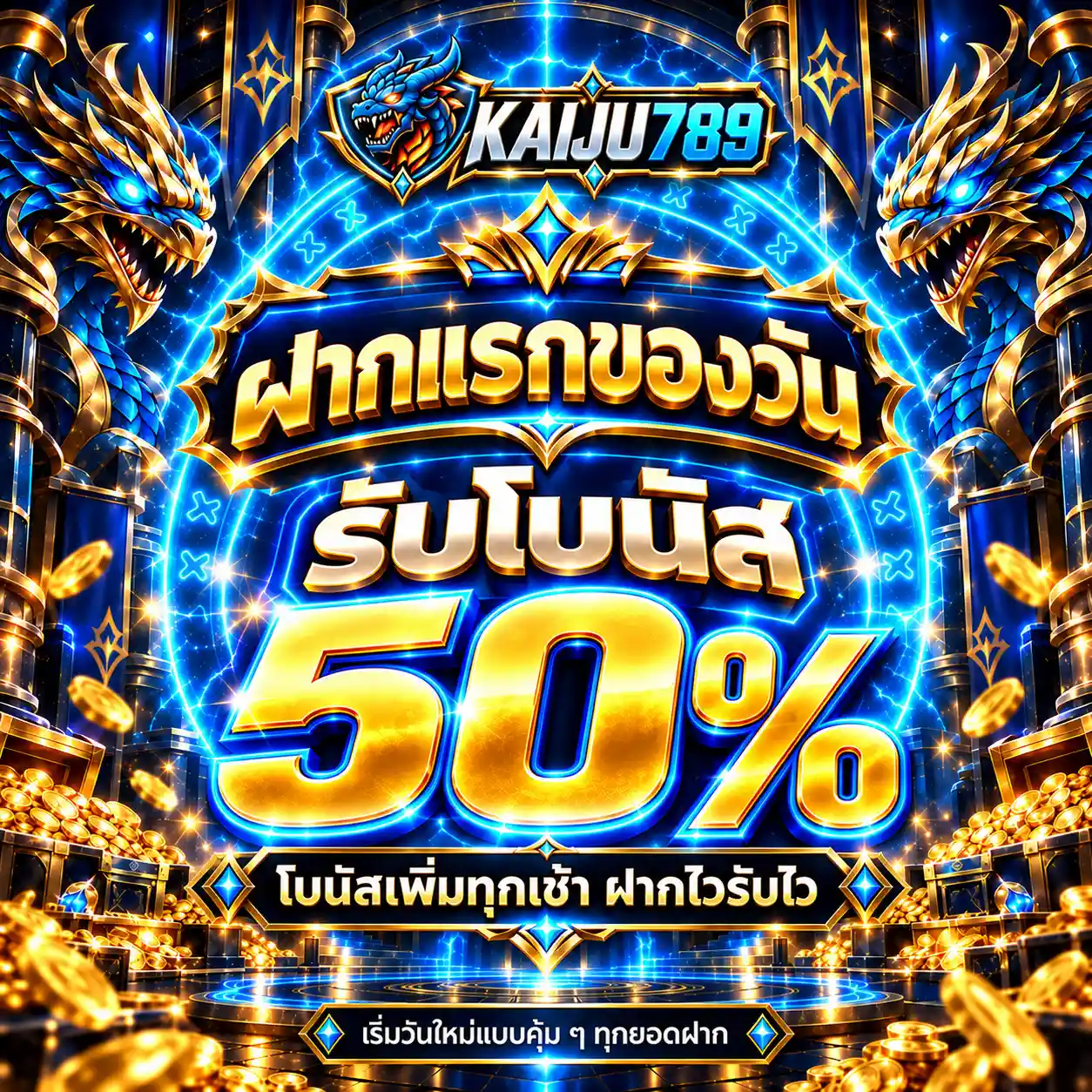 KAIJU789 โปรฝากแรกของวันรับโบนัส 50%